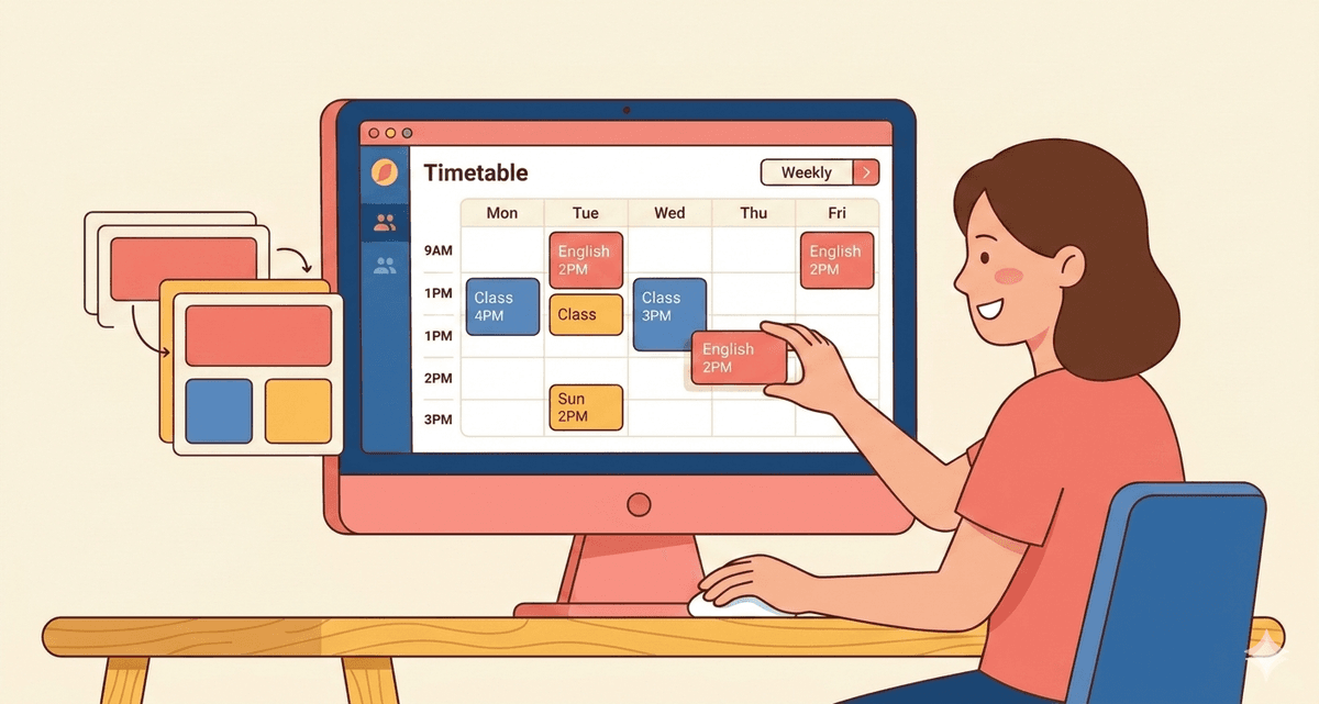 시간표를 만들고